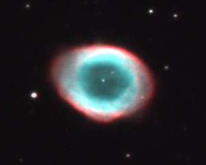 Section of previous image M57 by Jonathan Clark
